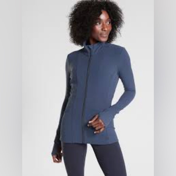 Athleta Jackets & Blazers - ATHLETA Shanti Salutation Jacket Ice Blue size XS Powervita